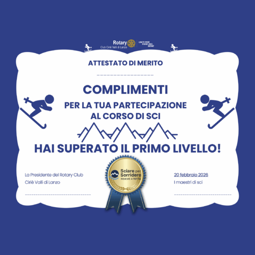 Festa Finale del service “Sciare per sorridere nelle Valli di Lanzo”